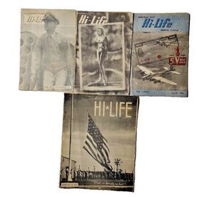 RARE FIND 4 Hi-Life Newspapers Hendricks Field 1944 Vintage Original Militaria